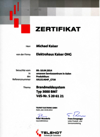 Brandmeldesystem Typ 3000 BMT, Michael Kaiser