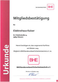BHE Elektrohaus Kaiser