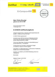 E-CHECK Auffrischungskurs