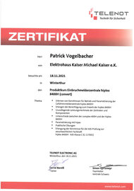 Produktkurs Einbruchmeldezentrale hiplex